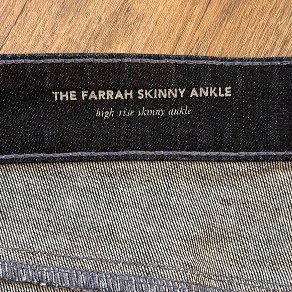 Ag Adriano Goldschmied Women’s The Farrah‎ Skinny Ankle Jeans Size 31R Dark Wash - Picture 11 of 14